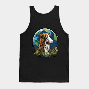 Borzoi Earth Day Tank Top